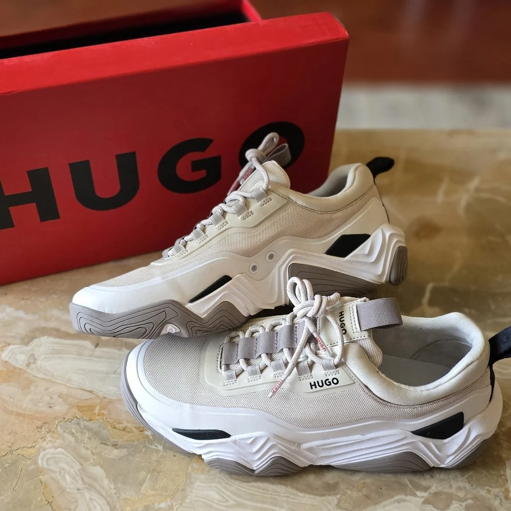 HUGO Men's Quake Runn Sneakers, Sz 9 - Picture 12 of 13